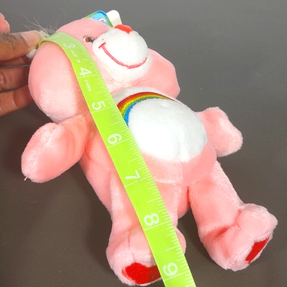 •Care Bears Cheer Bear pink rainbow 8.5" Plush Plushie Fairy Core Stuff animals - Picture 6 of 16
